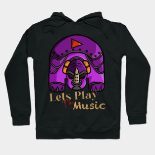 Rhino Listening the Music Hoodie